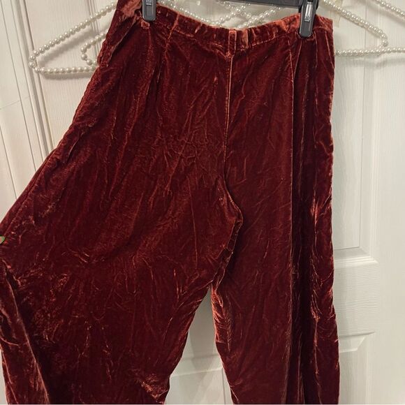 NEW Free People Lotus Velvet Pant in Garnet - Picture 13 of 16